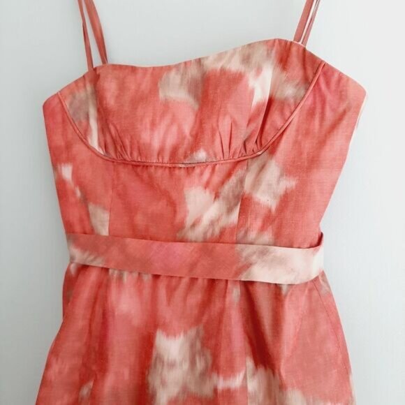 BCBG Max Azria Erin Strapless Ruffle Hem Satin Mini Dress Sz 4 - Picture 8 of 15